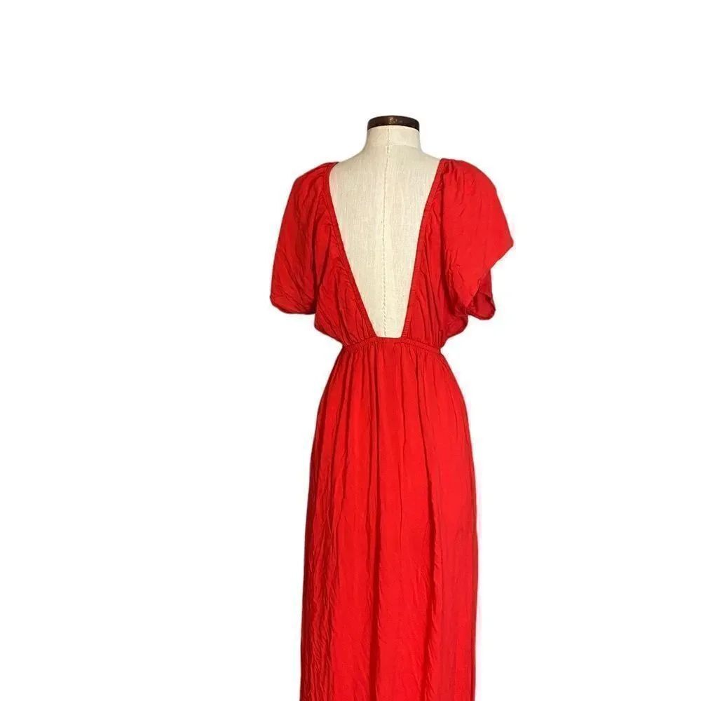 Asos design low V open back maxi dress - Picture 4 of 7